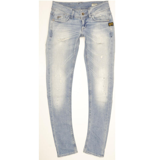 G-Star Lynn Women Blue Skinny Slim Stretch Jeans W28 L32