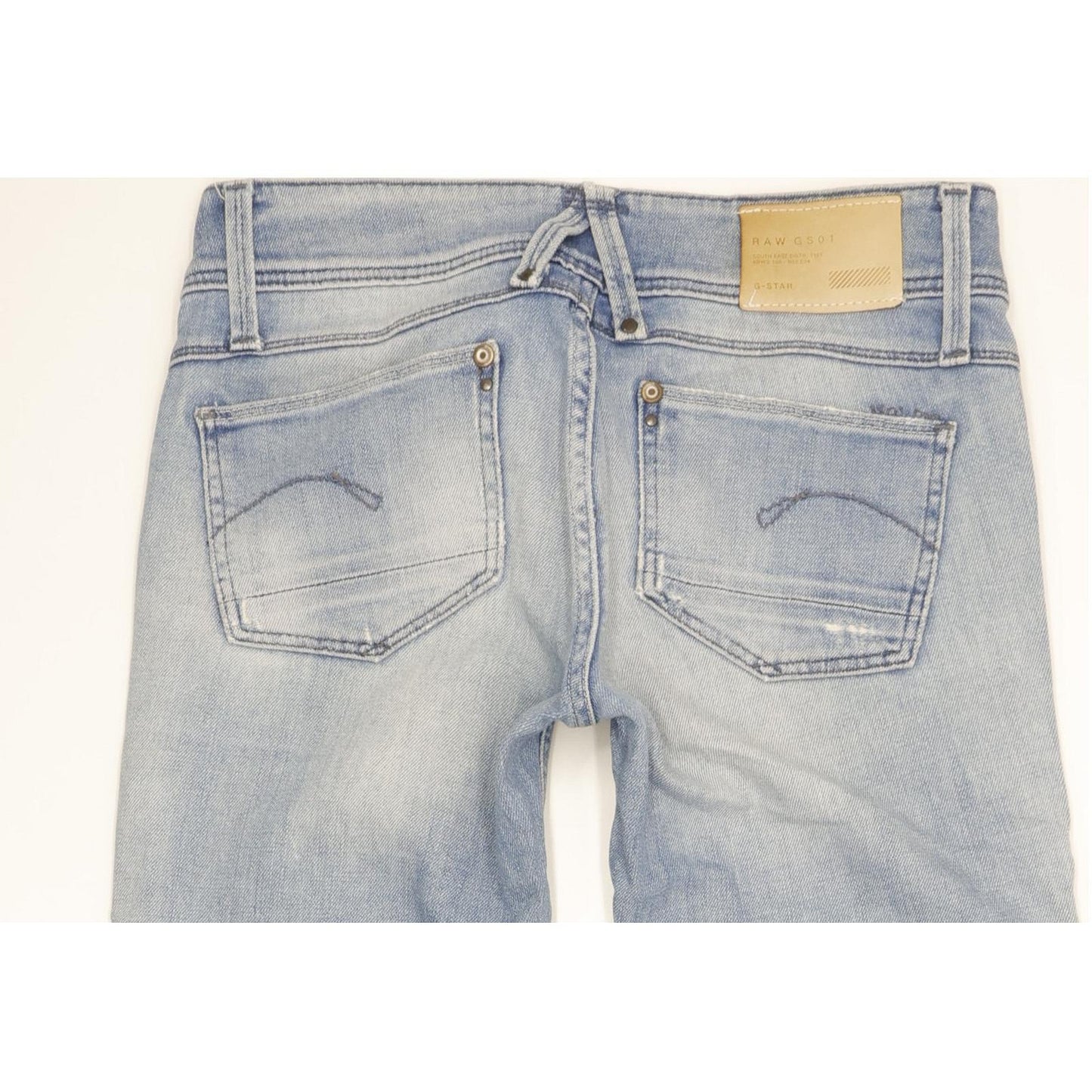 G-Star Lynn Women Blue Skinny Slim Stretch Jeans W28 L32