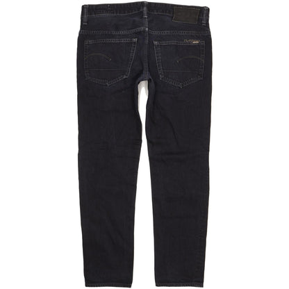 G-Star 3301 Men Black Tapered Regular Jeans W34 L31