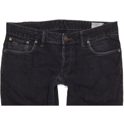 G-Star 3301 Men Black Tapered Regular Jeans W34 L31