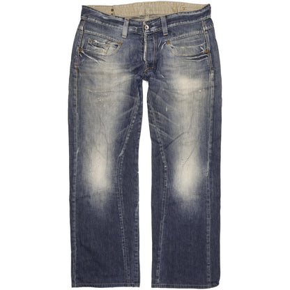 G-Star Men Blue Straight Loose Jeans W36 L34