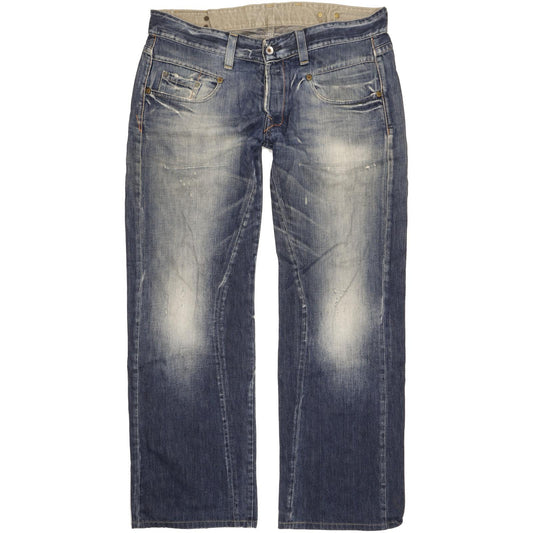 G-Star Men Blue Straight Loose Jeans W36 L34