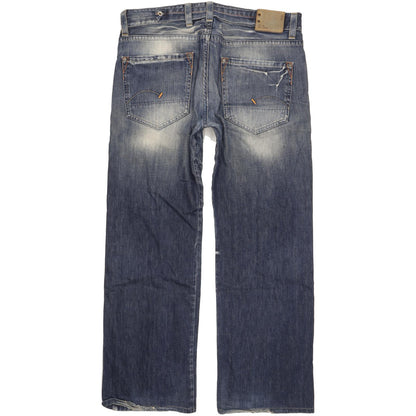 G-Star Men Blue Straight Loose Jeans W36 L34