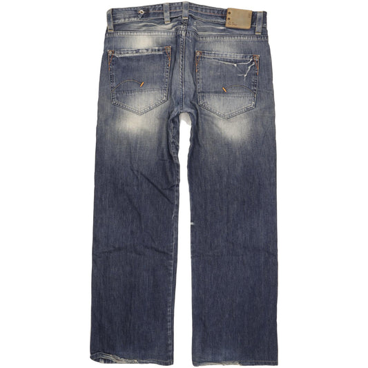 G-Star Men Blue Straight Loose Jeans W36 L34