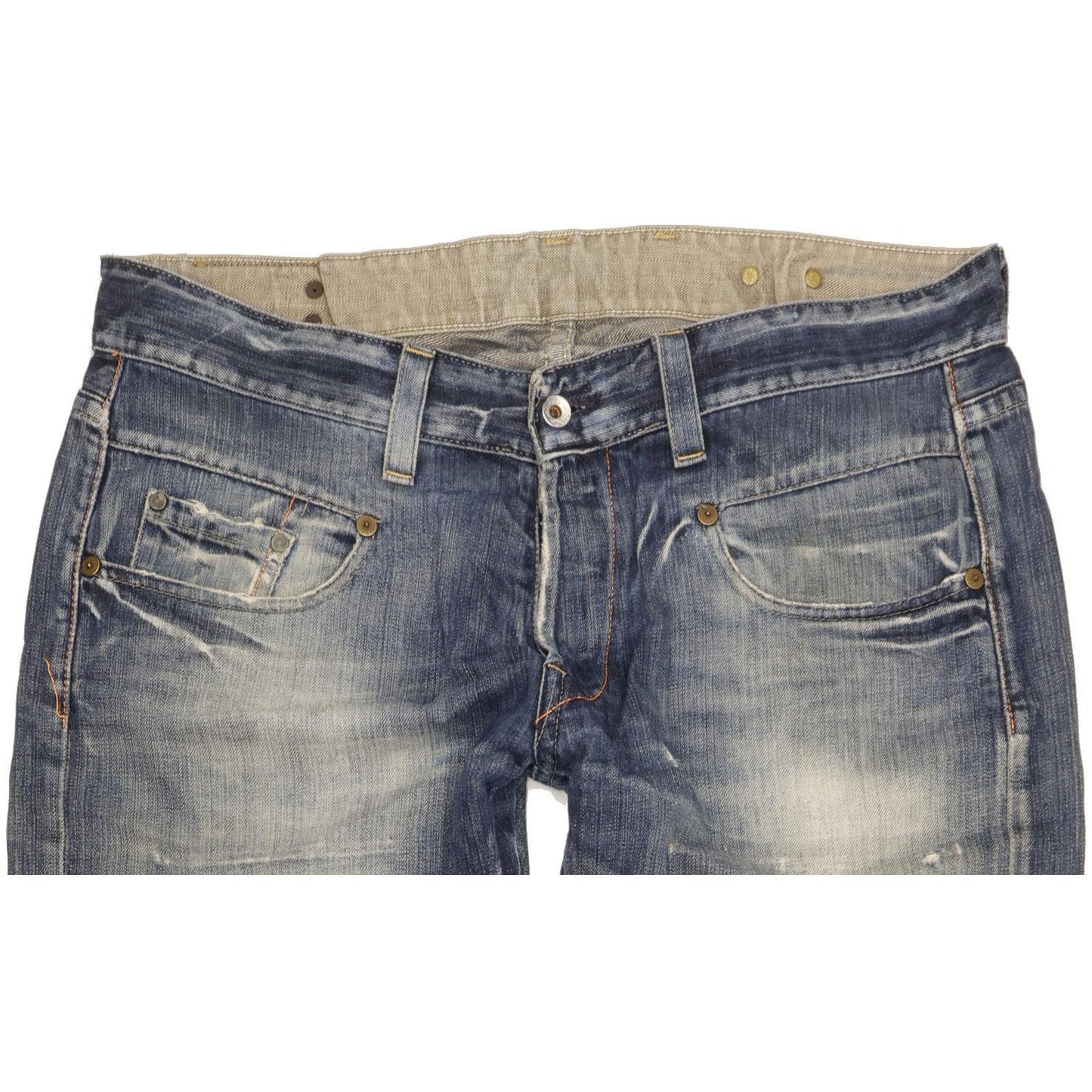 G-Star Men Blue Straight Loose Jeans W36 L34
