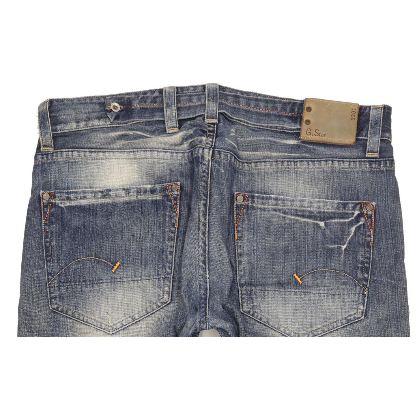 G-Star Men Blue Straight Loose Jeans W36 L34