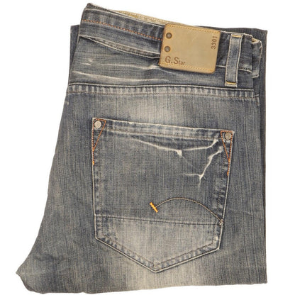 G-Star Men Blue Straight Loose Jeans W36 L34