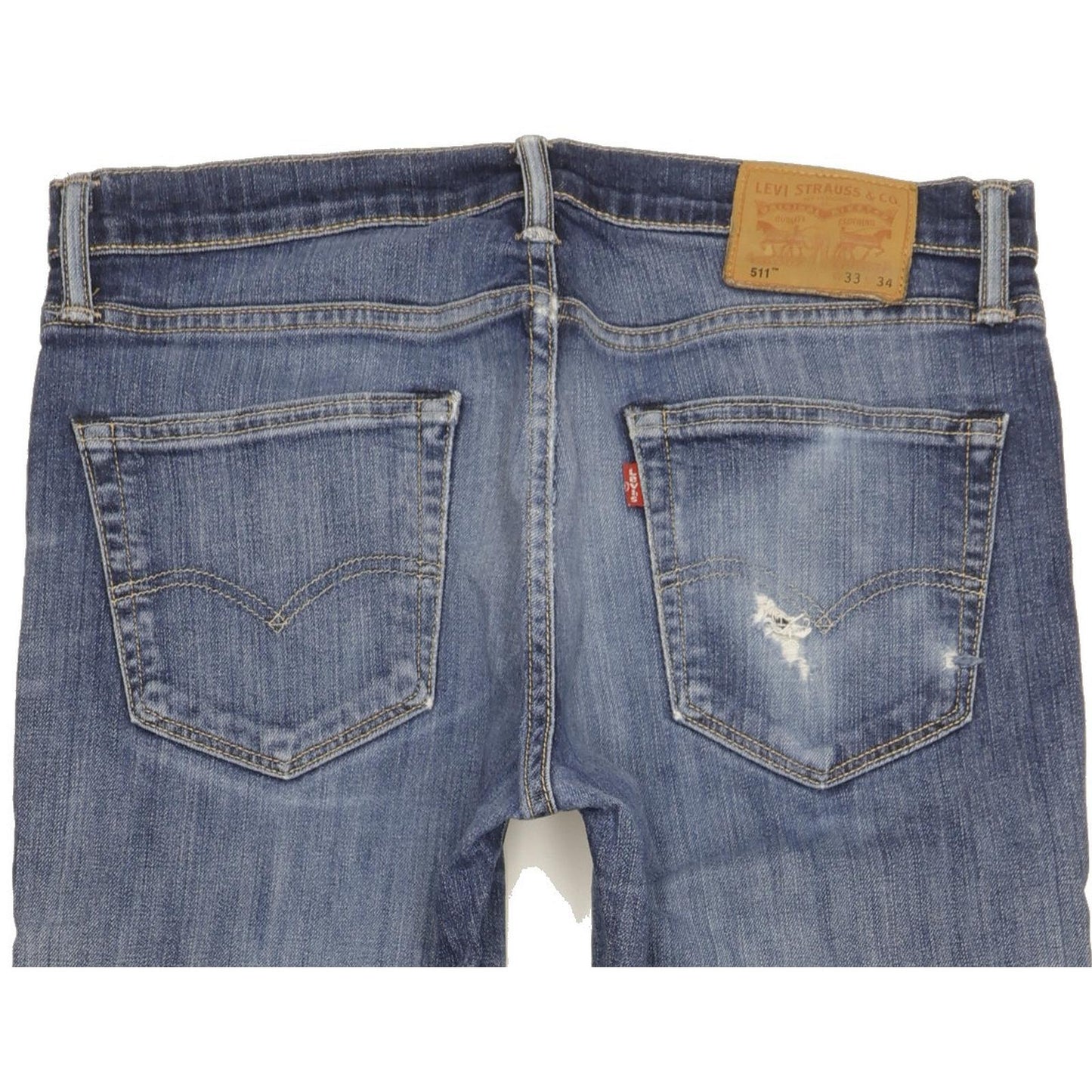 Levi's 511 Men Blue Straight Slim Stretch Jeans W33 L33