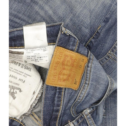 Levi's 511 Men Blue Straight Slim Stretch Jeans W33 L33