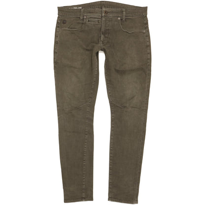 G-Star D-Staq Men Green Skinny Slim Stretch Jeans W36 L32