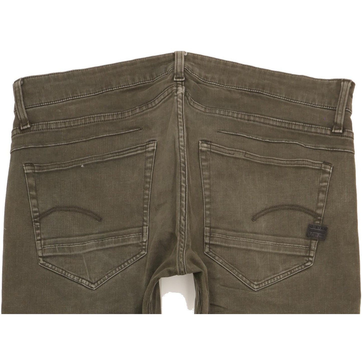 G-Star D-Staq Men Green Skinny Slim Stretch Jeans W36 L32