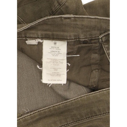 G-Star D-Staq Men Green Skinny Slim Stretch Jeans W36 L32