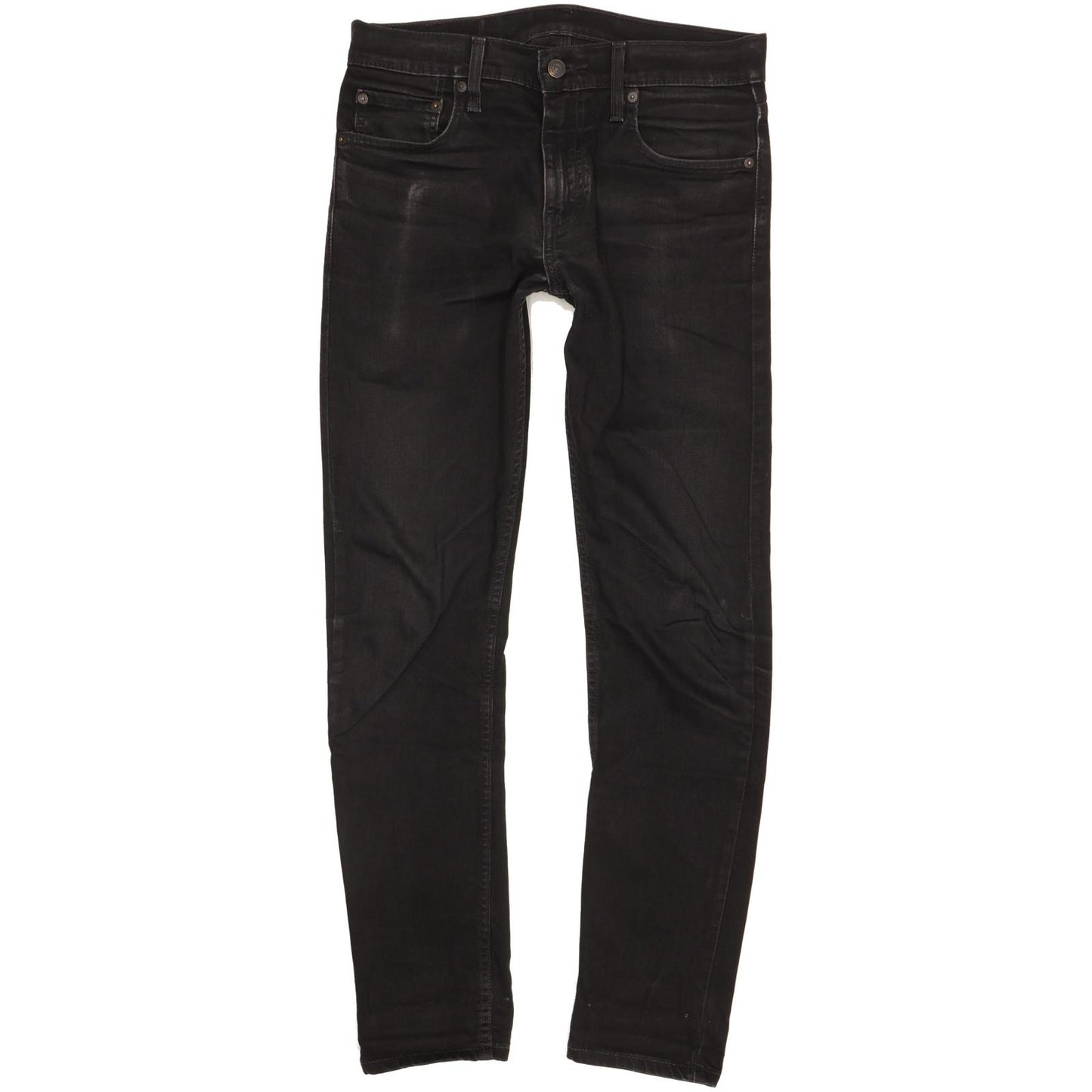 Levi's 512 Men Black Tapered Slim Stretch Jeans W30 L30