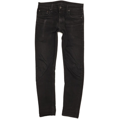 Levi's 512 Men Black Tapered Slim Stretch Jeans W30 L30
