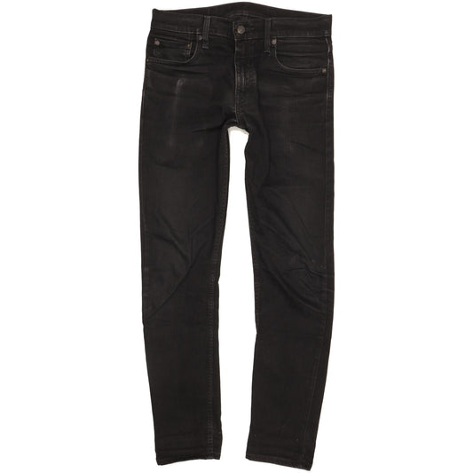 Levi's 512 Men Black Tapered Slim Stretch Jeans W30 L30