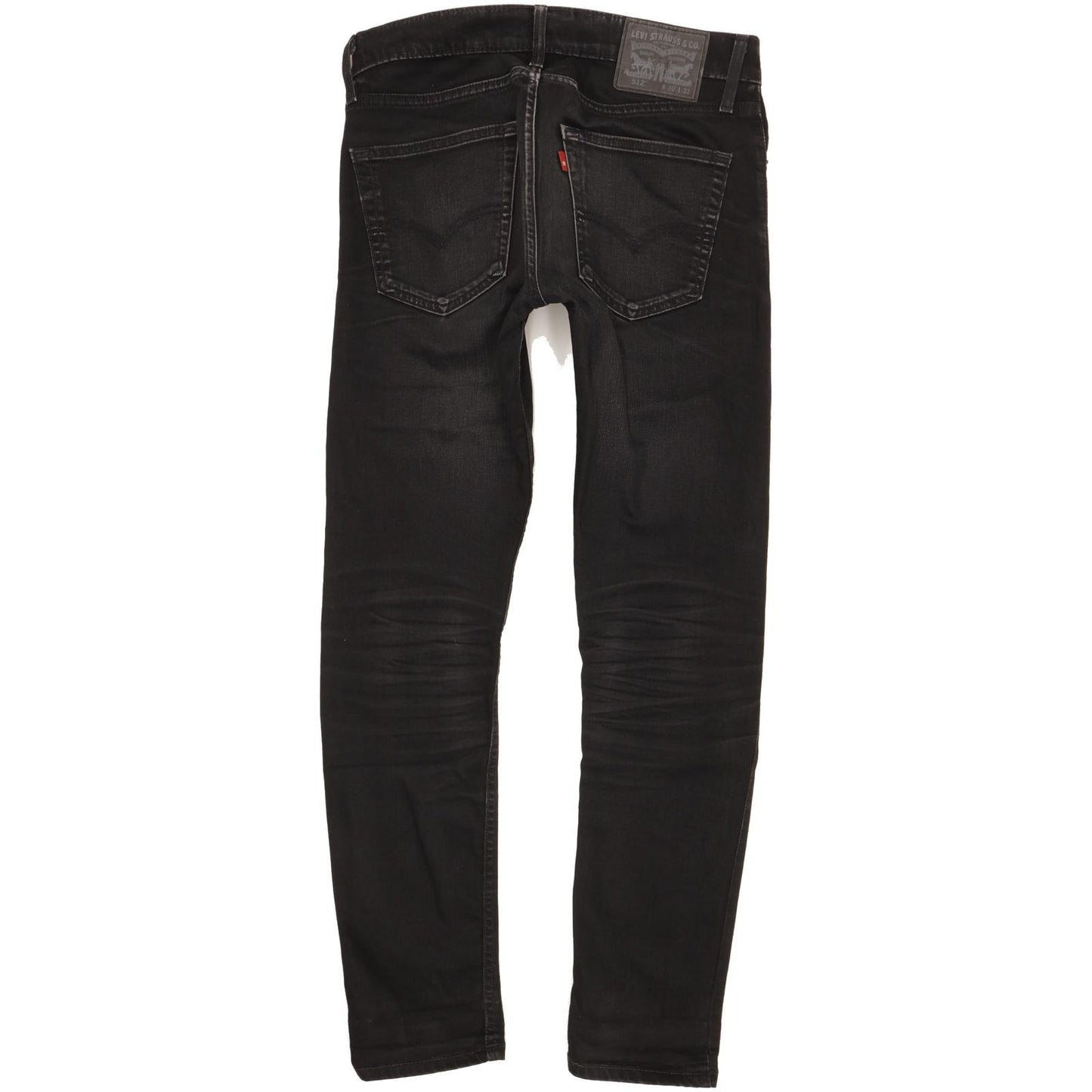 Levi's 512 Men Black Tapered Slim Stretch Jeans W30 L30