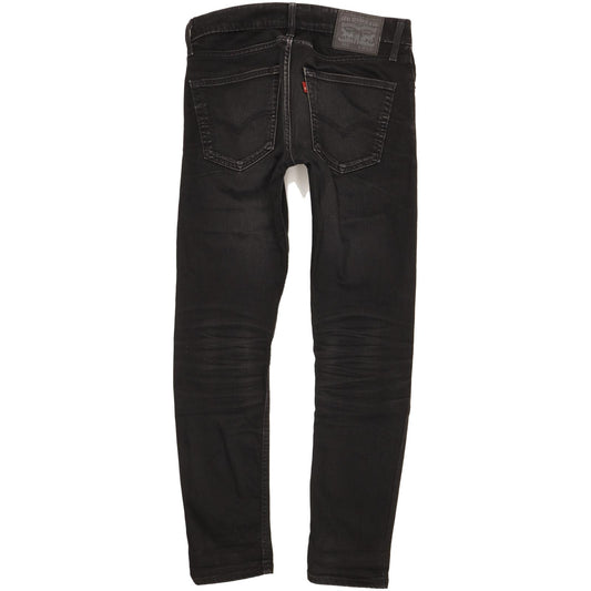Levi's 512 Men Black Tapered Slim Stretch Jeans W30 L30