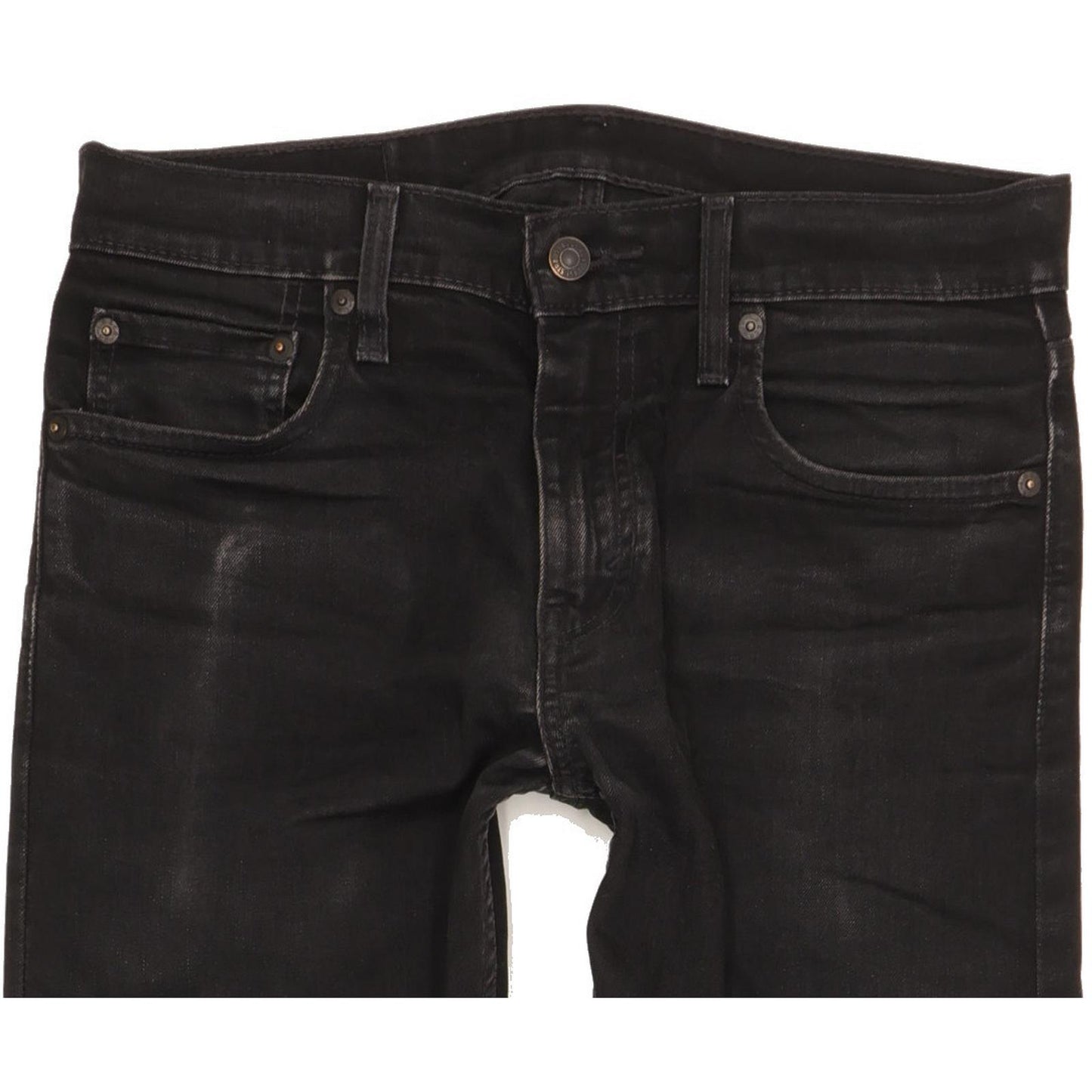 Levi's 512 Men Black Tapered Slim Stretch Jeans W30 L30