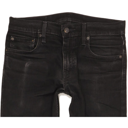 Levi's 512 Men Black Tapered Slim Stretch Jeans W30 L30
