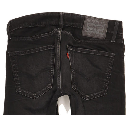 Levi's 512 Men Black Tapered Slim Stretch Jeans W30 L30