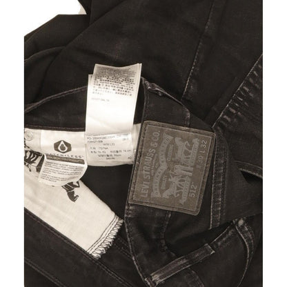 Levi's 512 Men Black Tapered Slim Stretch Jeans W30 L30