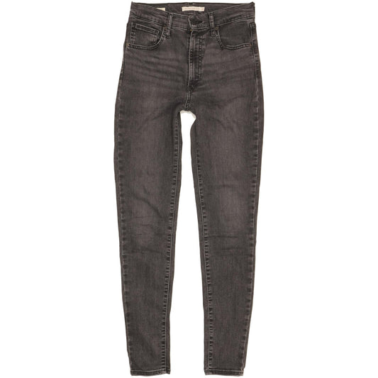 Levi's Mile Black Skinny Slim Stretch Jeans High Waisted W28 L30