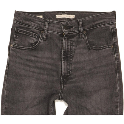 Levi's Mile Black Skinny Slim Stretch Jeans High Waisted W28 L30