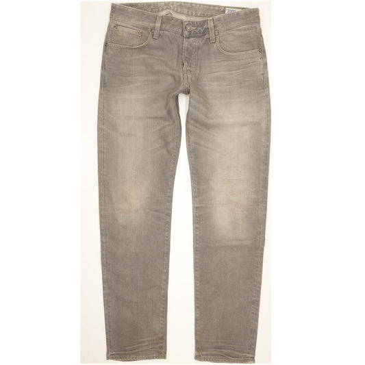 G-Star 3301 Men Grey Straight Regular Jeans W33 L32