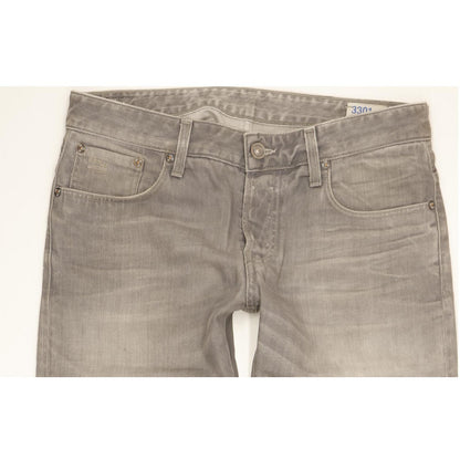 G-Star 3301 Men Grey Straight Regular Jeans W33 L32