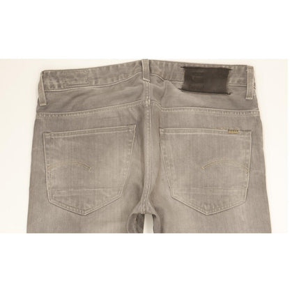 G-Star 3301 Men Grey Straight Regular Jeans W33 L32