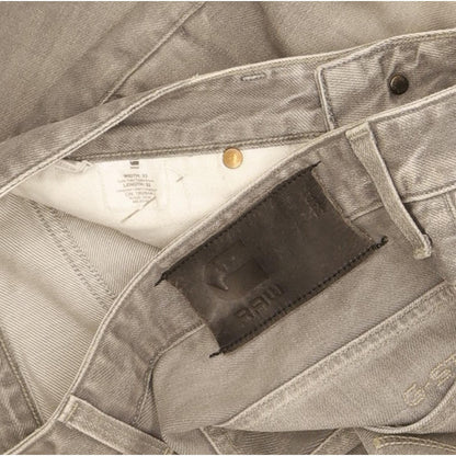 G-Star 3301 Men Grey Straight Regular Jeans W33 L32
