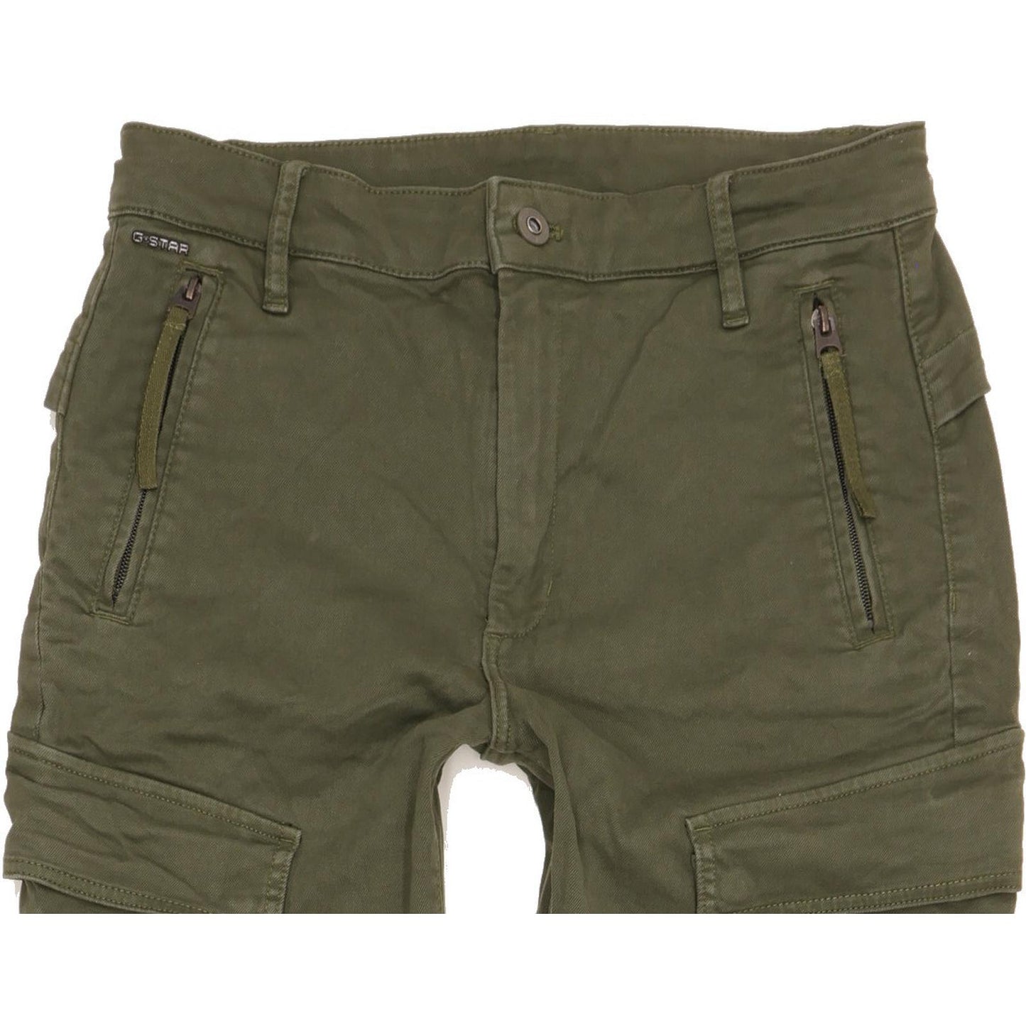 G-Star Cargo Green Skinny Slim Stretch Jeans High Waisted W29 L32