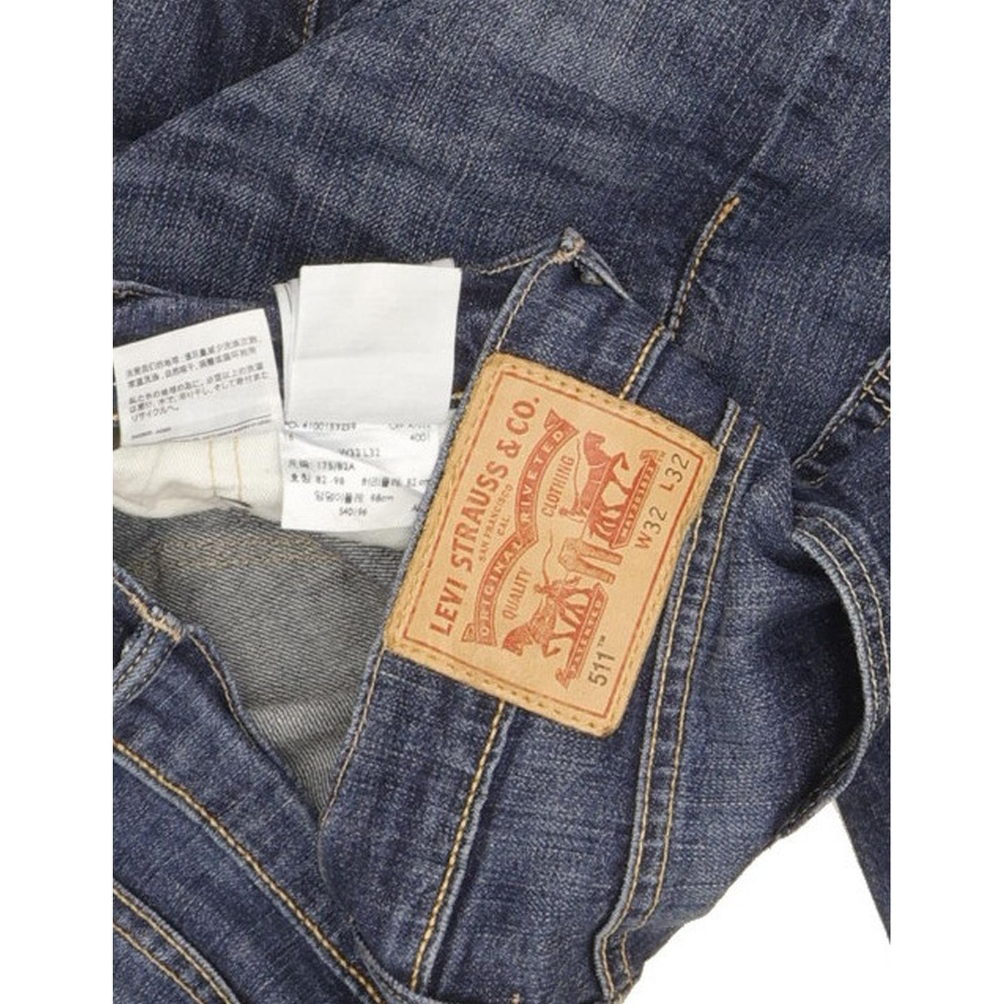 Levi's 511 Men Blue Straight Slim Stretch Jeans W32 L31