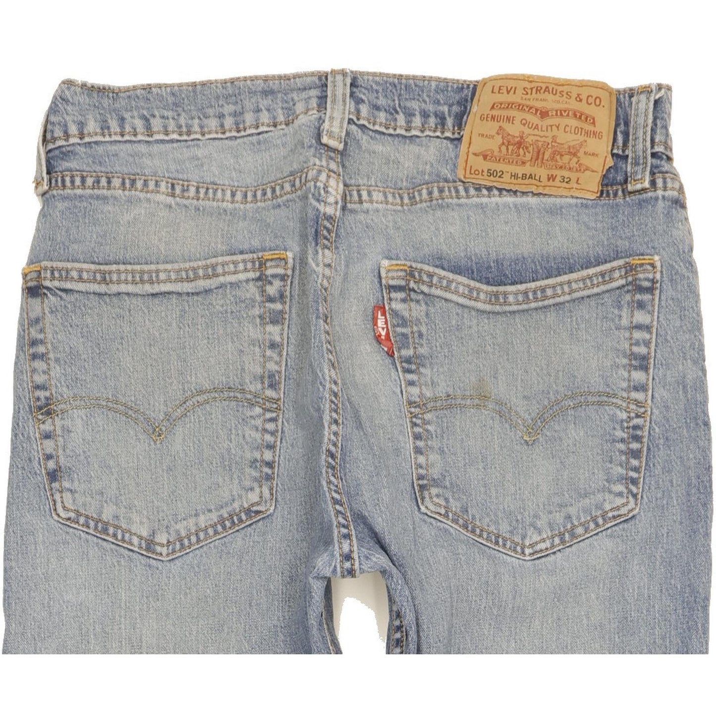 Levi's 502 Hi-Ball Men Blue Tapered Regular Stretch Jeans W32 L28