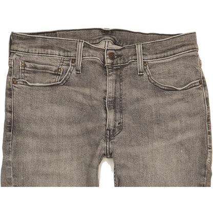 Levi's 511 Men Grey Straight Slim Stretch Jeans W36 L34