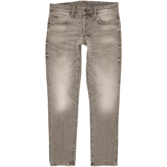G-Star 3301 Men Grey Straight Slim Stretch Jeans W31 L31