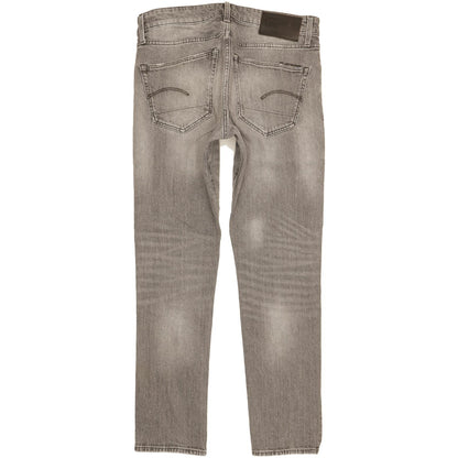 G-Star 3301 Men Grey Straight Slim Stretch Jeans W31 L31