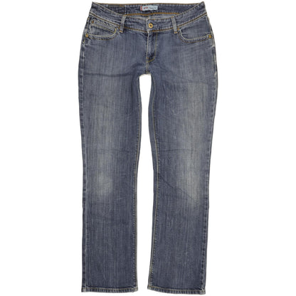 Levi's 470 Women Blue Straight Slim Stretch Jeans W32 L32