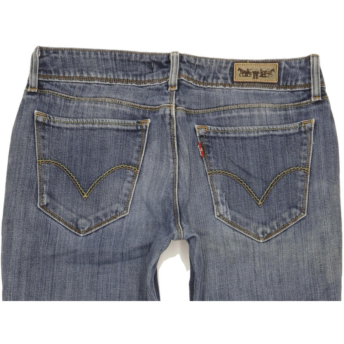 Levi's 470 Women Blue Straight Slim Stretch Jeans W32 L32