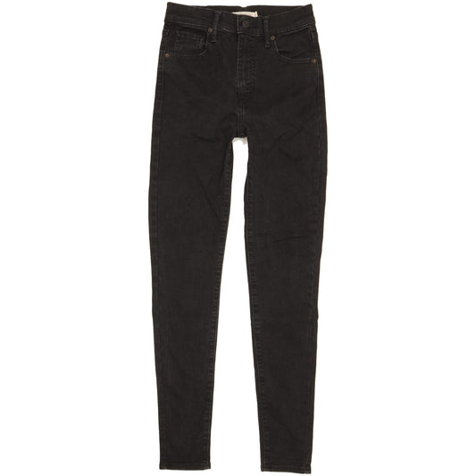 Levi's Mile Women Black Skinny Slim Stretch Jeans W26 L29