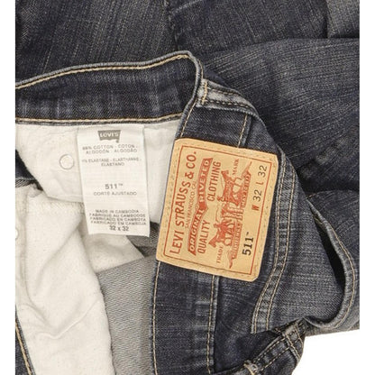 Levi's 511 Men Blue Straight Slim Stretch Jeans W32 L30
