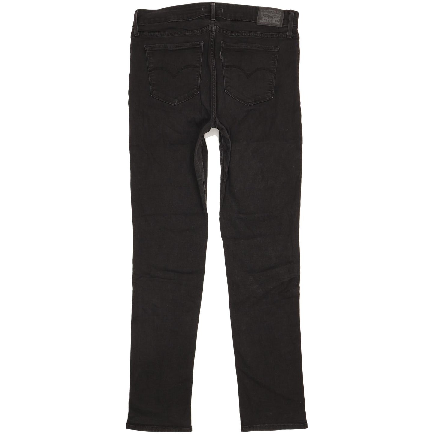 Levi's 712 Men Black Straight Slim Stretch Jeans W32 L32