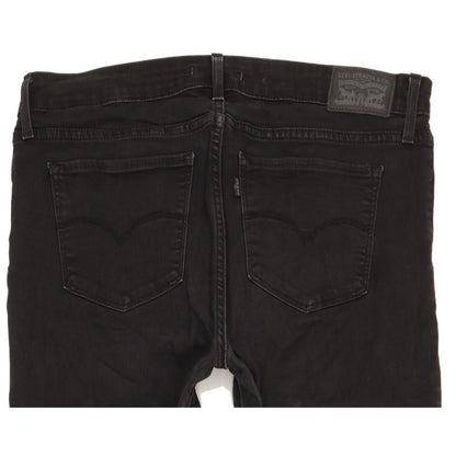 Levi's 712 Men Black Straight Slim Stretch Jeans W32 L32