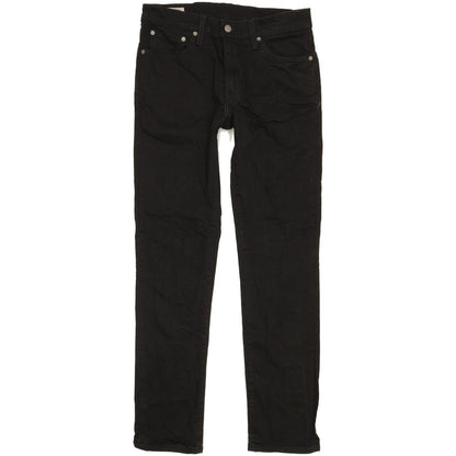 Levi's 511 Men Black Straight Slim Stretch Jeans W32 L31