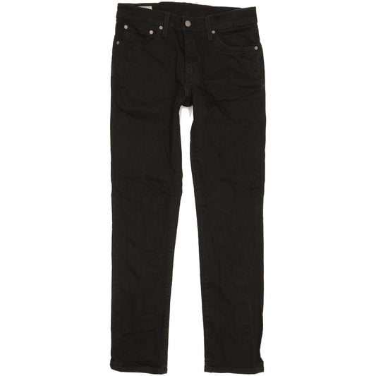 Levi's 511 Men Black Straight Slim Stretch Jeans W32 L31