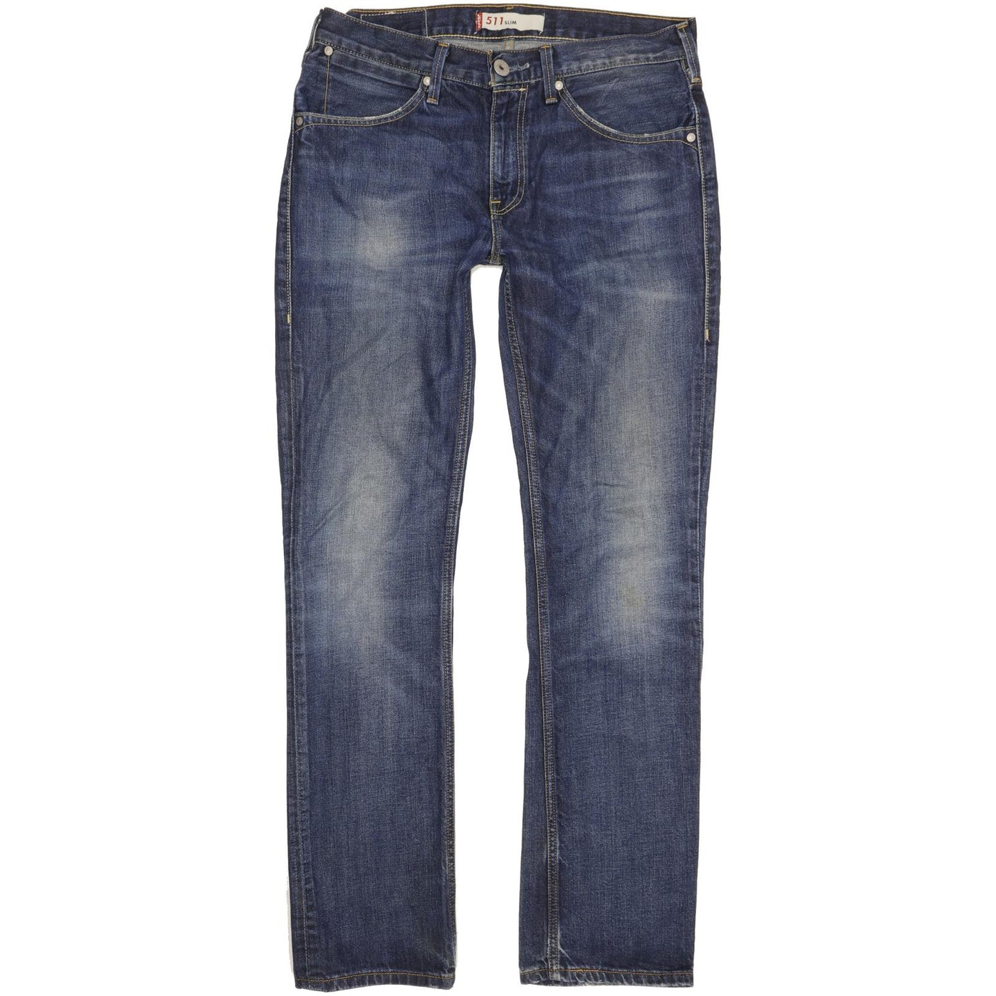 Levi's 511 Men Blue Straight Slim Jeans W34 L33