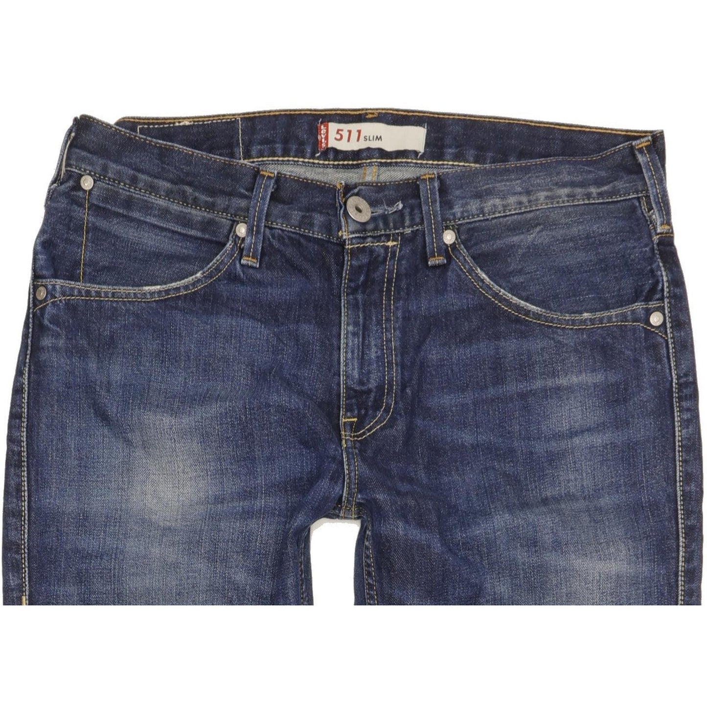Levi's 511 Men Blue Straight Slim Jeans W34 L33