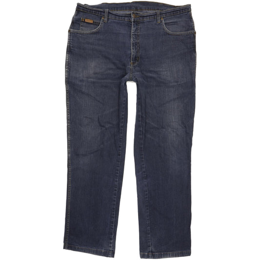 Wrangler Men Blue Straight Regular Stretch Jeans W38 L31
