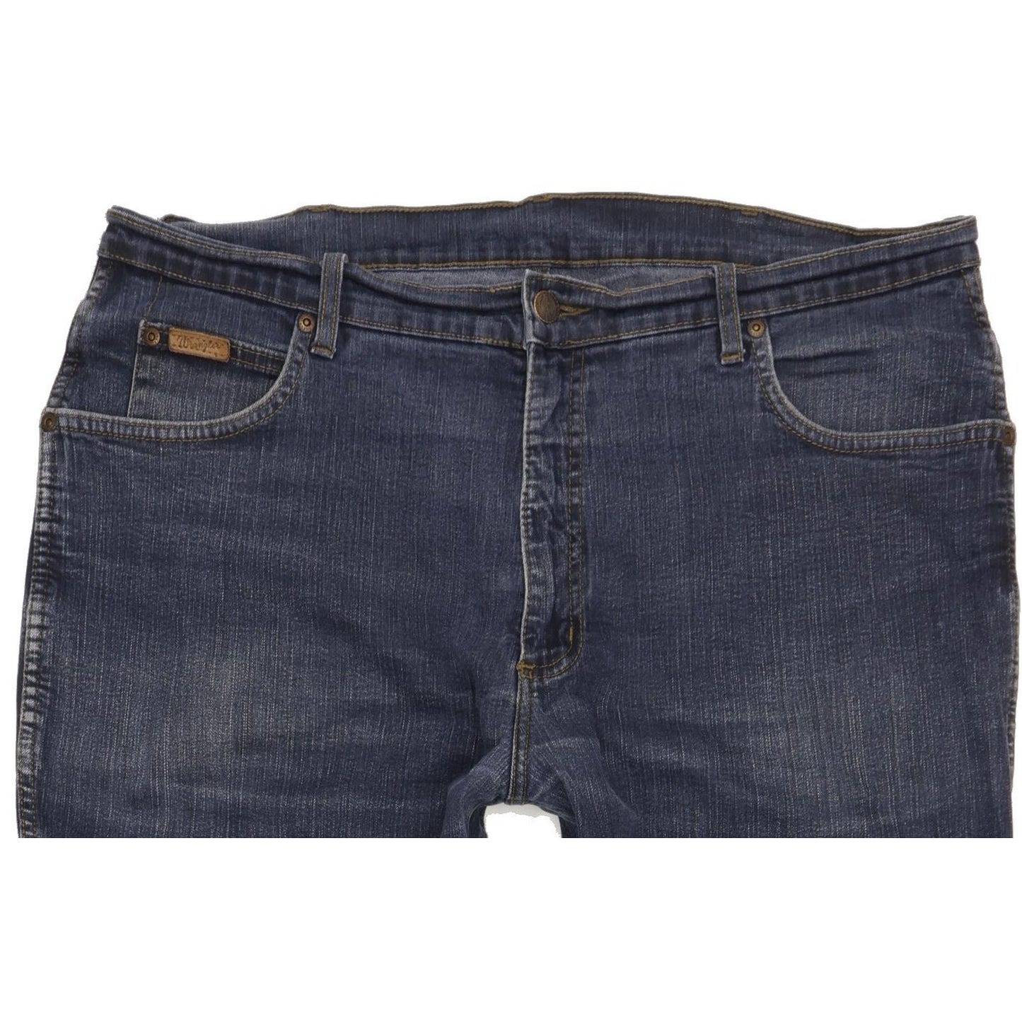Wrangler Men Blue Straight Regular Stretch Jeans W38 L31