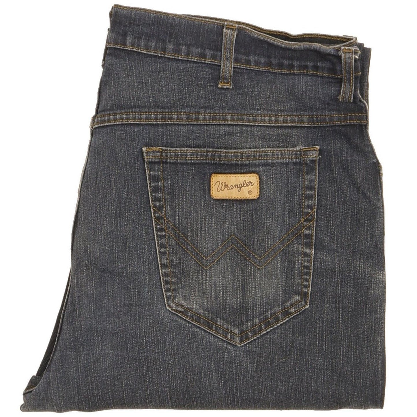 Wrangler Men Blue Straight Regular Stretch Jeans W38 L31